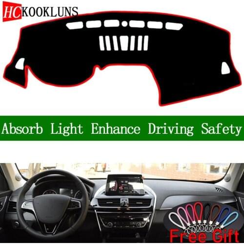 For BORGWARD BX5 BX6 2016 2017 2018 Dashboard Cover Sun Shade Non-slip Dash Mat Pad Carpet Car Stickers Interior Accessories