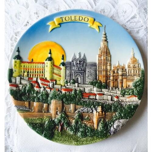 Pure hand-painted Spain Barcelona, Italy Belgium Serbia Tour Turkey Travel Souvenir Background Decoration Display Home Decor