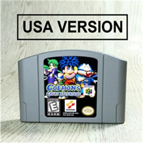 Goemons Goemons Great Adventure For 64 Bit Game Cartridge USA Version NTSC Format