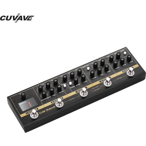 CUVAVE CUBE SUGAR Combined Guitar Effects Pedal 72 IR Cabinets Simulation 9 Loops Tuner Boost Overdive Distortion Chorus Phaser
