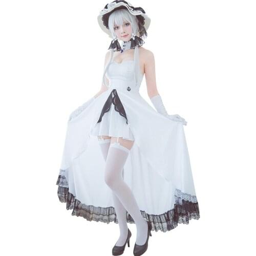 High Quality Game Azur Lane Illustrious Cosplay Costume Summer Dress Halloween Carnival Party Costumes