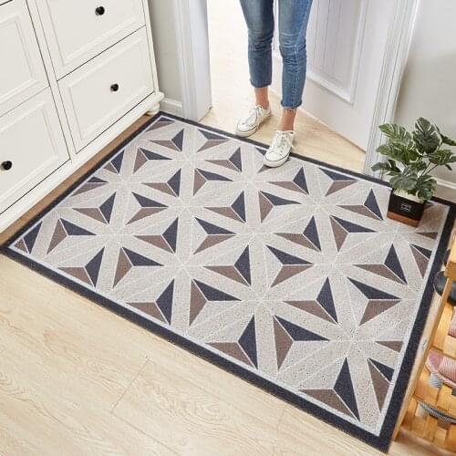 Entrance Door Mats Floor Can Be Cut PVC Kitchen Mat Bathroom Mat Household Mats Carpet Dirt-resistant Non-slip Door Mat Carpet