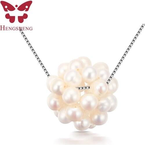 HENGSHENG New Fashion Natural Freshwater Mini Pearl Pendant Fine Jewelry Personalised Necklace Young Lady Gift Hot Sale