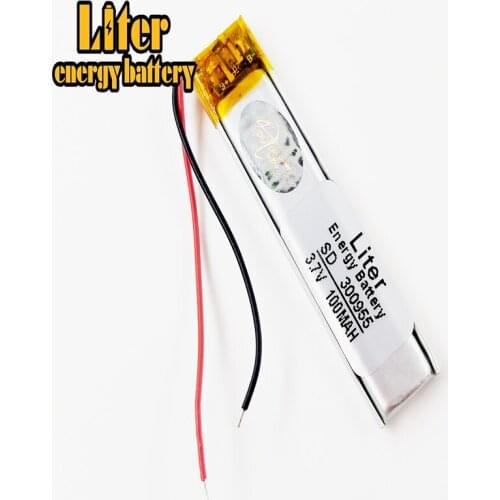 Best battery brand MP3 MP4 3.7V lithium polymer battery 300955 100mAh battery MP3 recording pen camera pen point r