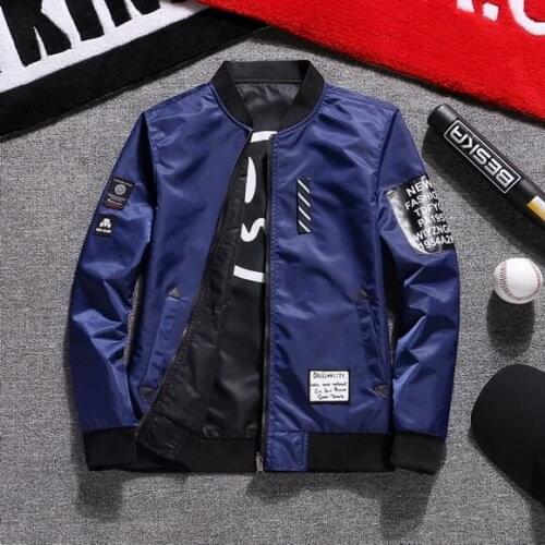 Man Both Side Wear Pilot Bomber Jacket With Patches Army Green Baseball Jacket Male Windbreaker Streetwear Plus Size S-5XL