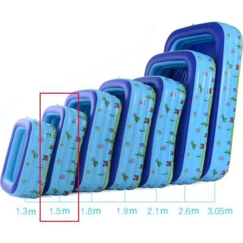 Intime 1.5m Inflable Pool, PVC Blue Printed for Kids Baby Adult Swimming 150x90x58 cm