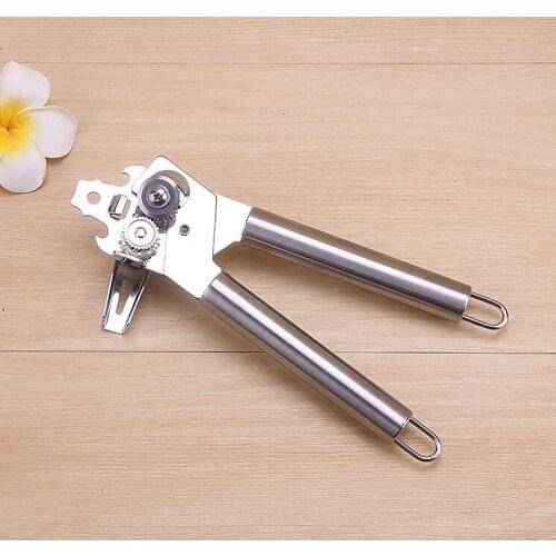 Stainless steel can opener multifunction cap lifter hand-crafted bottle opener kitchen tool
