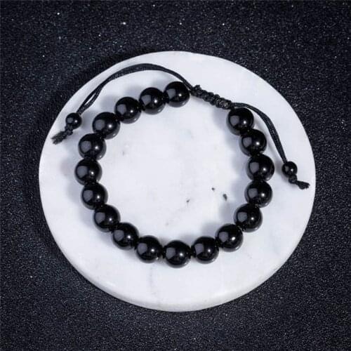 New Sale Fashion Weight Loss Round Black Stone Magnetic Therapy Bracelet Health Care Luxury Slimming Product Bracelet