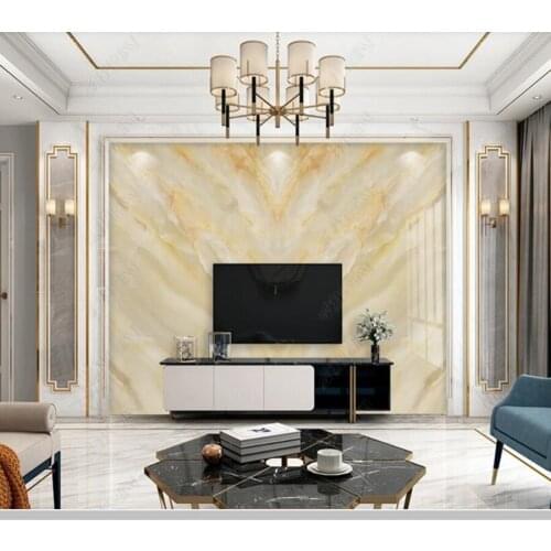 Papel de parede yellow jade texture marble modern wallpaper mural,living room tv wall bedroom restaurant wall papers home decor