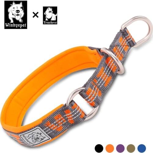 Truelove Pet Dog Choke Collar Soft Strong Purple Pets Dog Training Slip Collars Choker For Small Large Dogs Pitbull Pug Bulldog