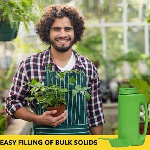 2L Hand Held Seed Fertilizer Salt Spreader Adjustable Hole Size Gardening Tool Watering Can Seeding Tool Portable @LS