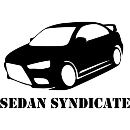 Three Ratels TZ-856 12*18cm 1-5 pieces car sticker sedan syndicate mafia for Mitsubishi lancer auto sticker