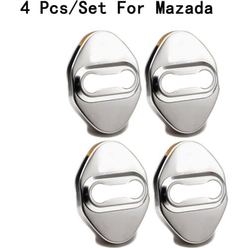 Only For Mazda 2/3/6/M6/Axela/ATENZA/CX-5/CX-4 New Buckle Door Lock Cover Stainless Steel Modification Interior Decoration