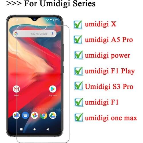 For umidigi X S3 A5 Pro power F1 Play Tempered Glass 9H 2.5D Premium Phone Screen Protector Film For Umidigi one max
