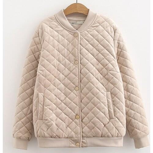 Plus Size Baseball Collar Cotton Jacket Women Oversized Clothes 2021 New Winter Coat Warm With Zipper Female Thick Outerwear 4XL