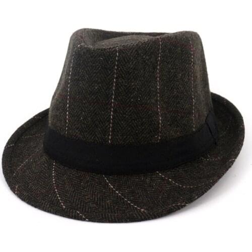Winter Autumn Mans hat Wide Brim Stetson Fedoras British Hats For Men/Women Gentman Black Fitted Jazz Hip-Pop Gorras HF107
