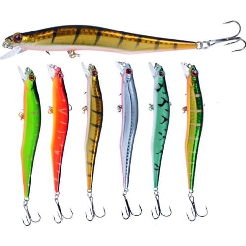 1 PCS 11.5cm 10.7g Minnow Fishing Lures Wobbler Hard Baits Crankbaits ABS Artificial Lure for Bass Pike Fishing Tackle