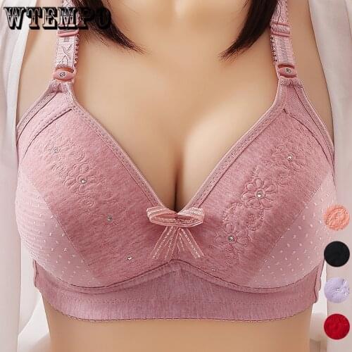 100C Cup Plus Size Bras Women Push Up Bra Seamless Underwear Thin Wireless Soft Brassiere Sexy Large Bralette Lingerie Female
