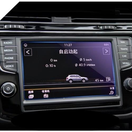 Car GPS Navigation Tempered Glass Screen Protector Steel Portective Film For Volkswagen Tiguan mk2 2016 2017 2018 Accessories