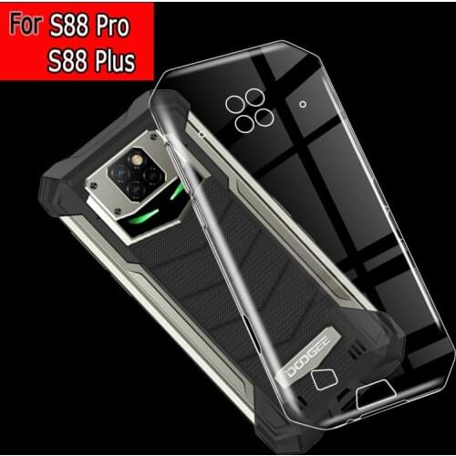 Case For Doogee S88 Plus Back Cover For Doogee S88 Pro Case Shockproof Silicone Soft Phone Protective Shell Funda