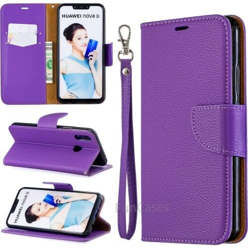 PU Leather Case For Huawei Nova 3i Case Flip Wallet Painted Cases For Huawei Nova3i P Smart Plus Cover Coque Bags candy fornite