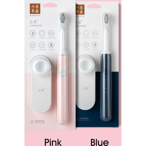 PINJING Electric Toothbrush Sound Wave Smart Brush Ultrasonic Whitening Waterproof Rechargeable Deep Cleaning Teeth Brush