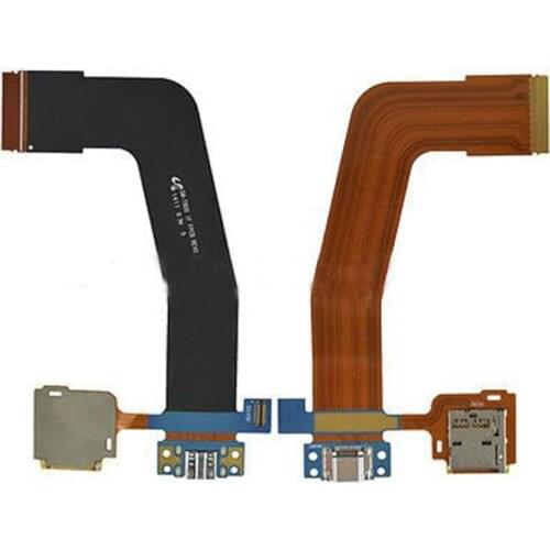 For Samsung Galaxy Tab S 10.5 SM-T800 T805 3G Version Charge Charging Port Connector Flex Cable With MicroSD Memory Card Holder