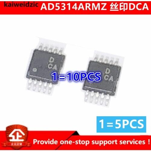 Kaiweikdic New imported original AD5314ARMZ AD5314 Screen printing DCA digital to analog converter chip MSOP10