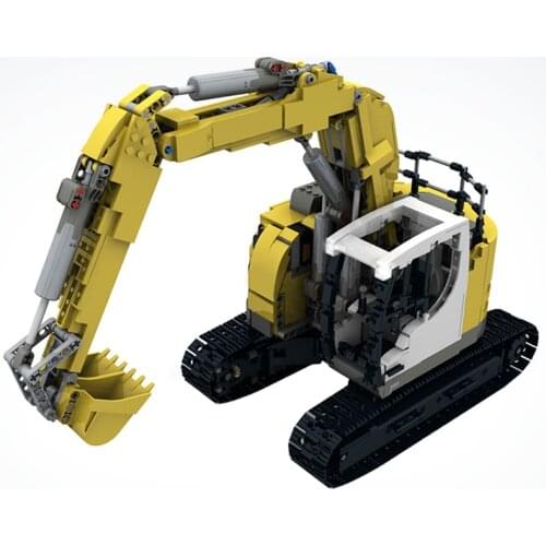 Technology moc-10394 Building Block RC Excavator Liebherr Brick Assembly Toy Boy Birthday Gift Remote Control