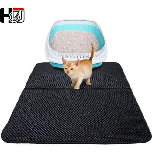 Pet Cat Litter Mat Double Layer Litter Cat Bed Pads Trapping Pets Litter Box Mat Pet Product Bed For Cats House Clean mat