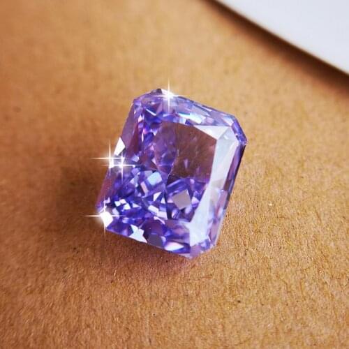 Creative Radiant cut exclusively brillient lavender CZstone for ring brecelet gem-set jewelry