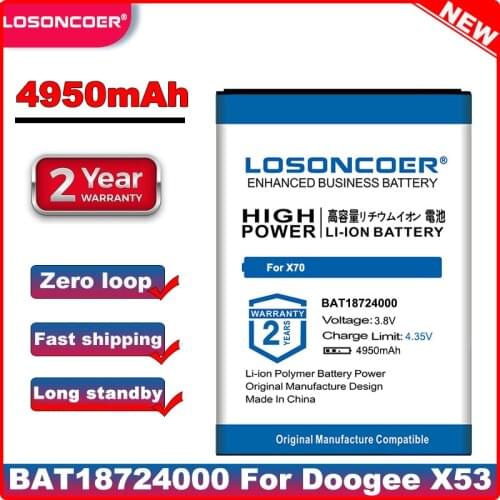 LOSONCOER DOOGEE X70 Phone Batteries