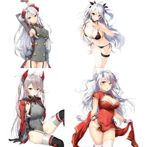Personality Prinz Eugen Azur Lane Anime Car Sticker Skateboard Guitar Motorcycle Cute Girl Anti Scratch Film PVC Apply To Car