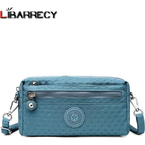 New High Quality Nylon Ladies Shoulder Bag Solid Color Designer Women Messenger Bags Fashion Casual Womens Wallet Bolso Mujer
