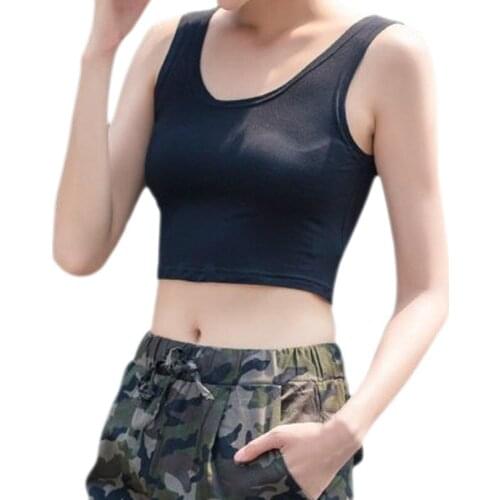 2019 New Girls sports vest Summer Sleeveless Fitness Running Bare Midriff Tank Tops Ladies Sexy Gym Yoga Sports Tops