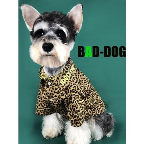Dog clothes pet dog clothes for small dogs dog costume french bulldog chihuahua Leopard Print dog jacket dog coat puppy clothes