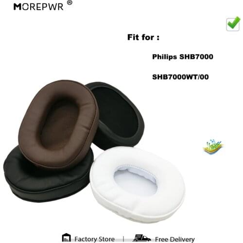 Replacement Ear Pads for Philips SHB7000 SHB7000WT/00 Headset Parts Leather Cushion Velvet Earmuff Earphone Sleeve Cover