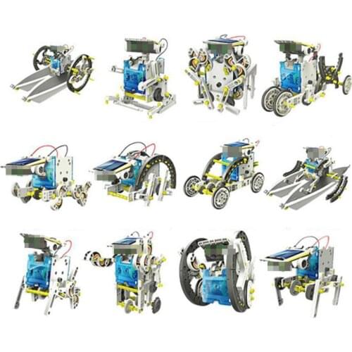STEM Toy Educational Science Technology Solar Power Robot 13 IN 1 Transformation DIY Kit Toys for Children Boys and Girls Gifts
