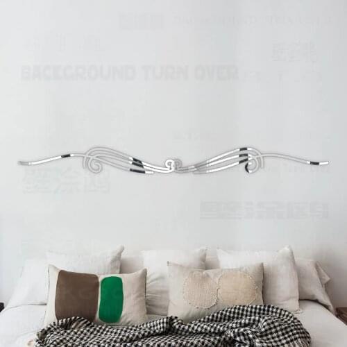 Creative Decorative Acrylic Mirror Wall Stickers Door Tile Store Living Room Bedroom Decor Headboard Room Decoration Home R150