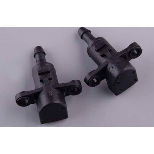 1 Pair Black ABS Front Windscreen Windshield Washer Nozzle Wiper Water Spray Jet Fit for Kia Rio Hyundai Elantra 986303X000