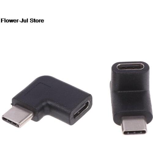 1PC Right Angle 90 Degree USB 3.1 Type C Male To Female USB-C Converter Adapter