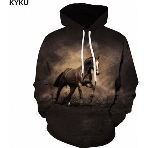 3d Hoodies Animal Hoodie Men Horse Hoodie Print Harajuku Hoody Anime Mens Clothing Funny Winter Fashion Sexy