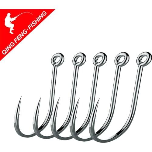 50pcs Fishing Hooks Set Barbed Single Circle Carp Hook High Carbon Steel Sea Fishinhook Fly Fishing Accessories Tackle