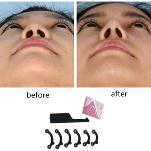 6pcs/3pair Nose Up Shaper Lifting Shaping Clip Clipper Shaper Bridge Straightening Painless Immediate Straightening Bridge