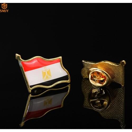 Africa Egypt Gold Plated Collectible Badge Creative DIY Lapel/Backpack/Tie Suit Safety Buckle Wearable Brooch Pin Jewelry