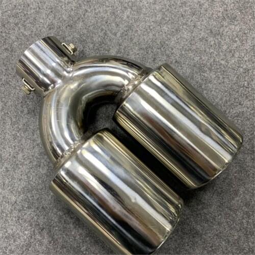 AK MUFFLERTIP Universal Exhaust Tip Stainless Steel Muffler Tip Shape Y Square Tailpipe Exhaust System Pipe 56mm inlet Nozzle