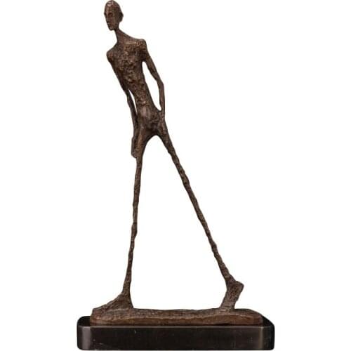 Giacometti Bronze Sculpture Abstract Home Decoration Accessories Statue Sculpture Decorative Sculpture Abstract Modern Art