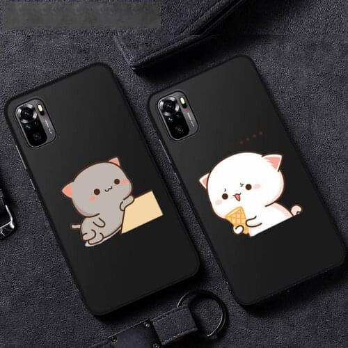 Peach cat Phone Case For Xiaomi Mi Redmi Note 8T 9T 9S 9A 10 7 8 9 Lite pro