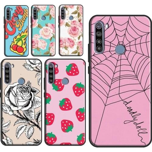 Spider Web Cherry Bomb Blair Phone Case for Xiaomi Redmi Note 10 Pro 9 8 Redmi 9 9T 9C 9A 8A 7A K40 Note 9S 8T Cover