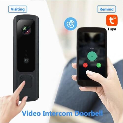 Smart Tuya Video Doorbell 720P HD WIFI Wireless Home Camera Video Intercom Night Vision Mini Door Bell PIR Motion Two Way Audio